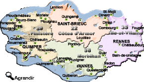 Préfectures & Chefs-lieux de la région Bretagne