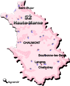 Préfectures & Chefs-lieux du Département de la Haute-Marne dans la Région Champagne-Ardenne