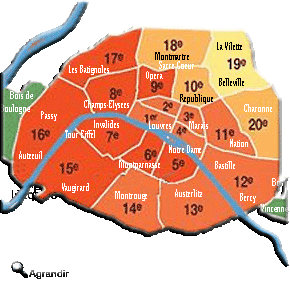 20 Arrondissements de la Ville de Paris
