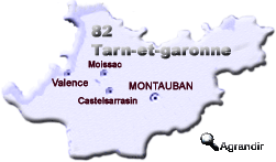 Préfectures & Chefs-lieux du Département du Tarn-et-Garonne dans la Région Midi-Pyrénées