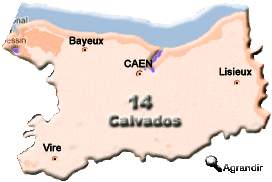 Préfectures & Chefs-lieux du Département du Calvados dans la Région Basse-Normandie