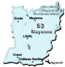 Préfectures & Chefs-lieux du Département de la Mayenne dans la Région du Pays-de-la-Loire