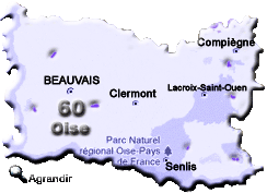 Préfectures & Chefs-lieux du Département de l´Oise dans la Région Picardie