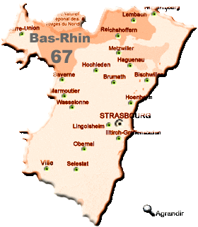 Préfectures & Chefs-Lieux du Département du Bas-Rhin