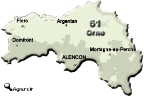 Préfectures & Chefs-lieux du Département de l'Orne dans la Région Basse-Normandie