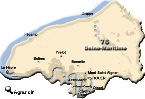 Préfectures & Chefs-lieux du Département de la Seine-Maritime dans la Région Haute-Normandie