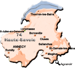 Préfectures & Chefs-Lieux du département de la Haute-Savoie